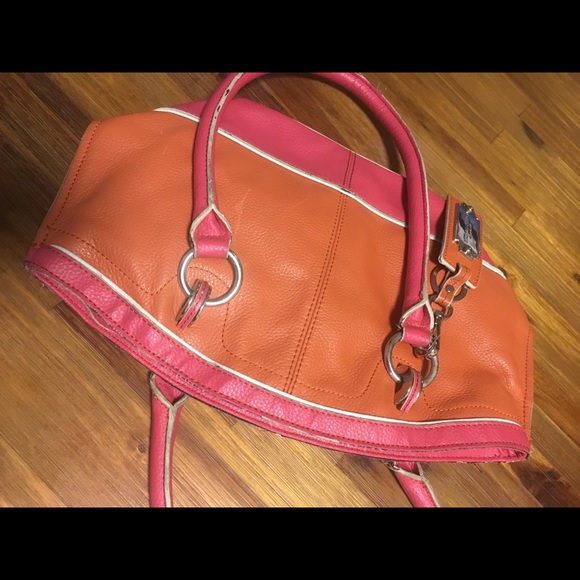 A women’s Pink and orange purse - Picture 5 of 8